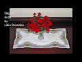 Christmas serviette ring embroidery motif  placemat