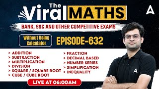 Bank Exams | Simplification | Number Series | Inequality | Arithmetic & DI #632 By Navneet Tiwari