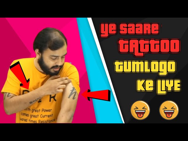 All Types Of Tattoo On Alakh Pandey Sir Hand|Types Of Tattoo People Do|Papa  Ki Pari - YouTube