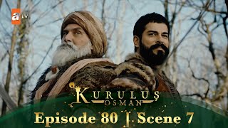 Kurulus Osman Urdu | Season 2 Episode 80 Scene 7 | Osman Sahab aur Bamsi Sahab ek sath lad rahe hain