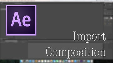 Import Composition Into Another Project [AfterEffects] (QuickTips/Tutorial)