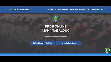 TUTORIAL PENDAFTARAN PPDB MAN 1 TABALONG 2022/2023