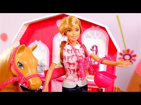barbie sisters horse adventure playset