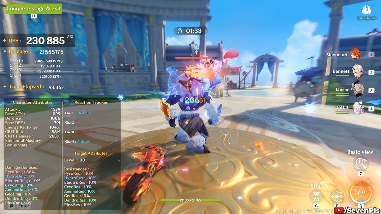 230k c0r1 Melt Mav sustained over 5 rotations