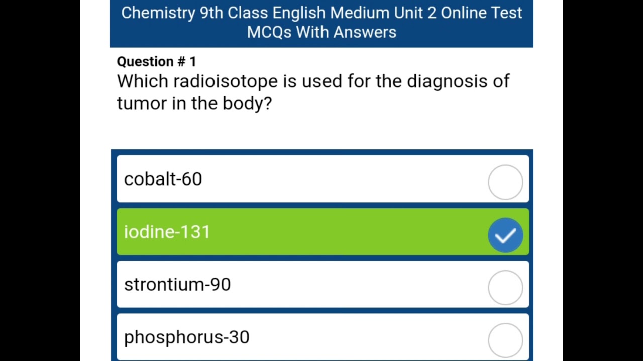 Preparation of PST & JEST || Daily online test ||IBA || Chemistry unit 2 || Unsloved test MCQs type