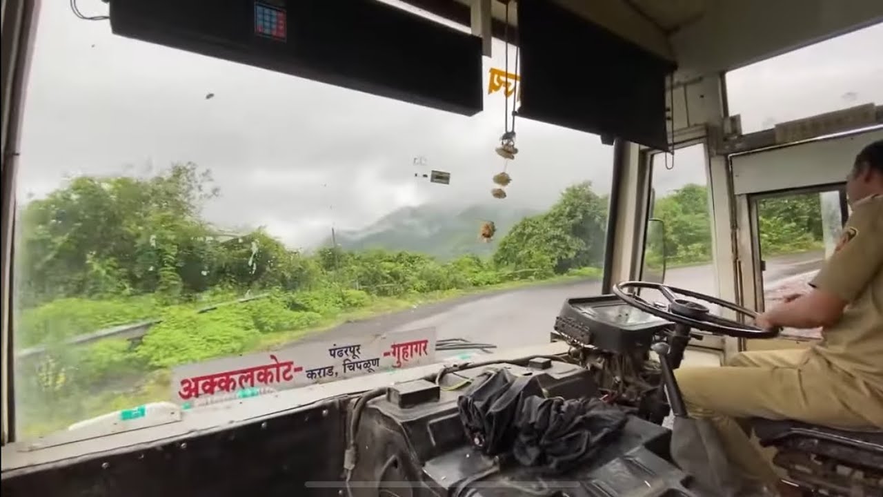 Chiplun To Karad Kumbharli Ghat MSRTC Bus Full Journey