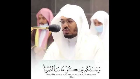 ياسر الدوسري ( وإن تعدوا نعمت الله لاتحصوها ) تلاوة جميلة