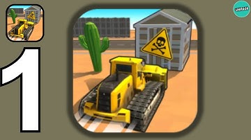 Dozer Demolish: City Tear Down-Gameplay Walkthrough Part 1(iOS, Android)#simulationgames