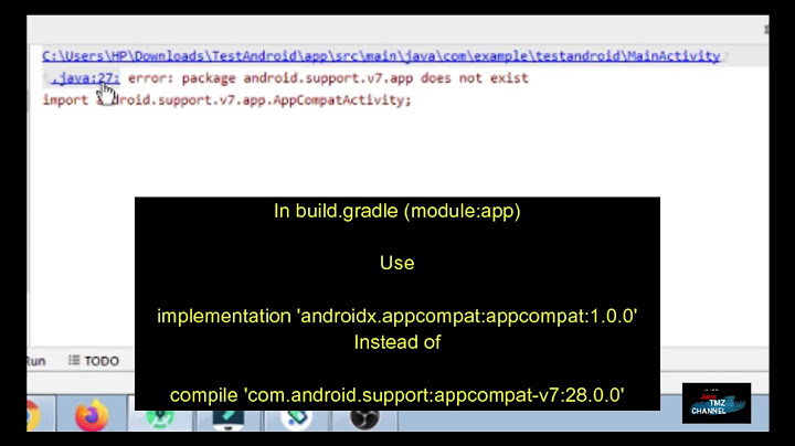 Error “package android.support.v7.app does not exist”