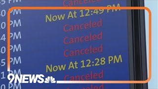 Flights canceled, delayed at Denver airport due to winter weather