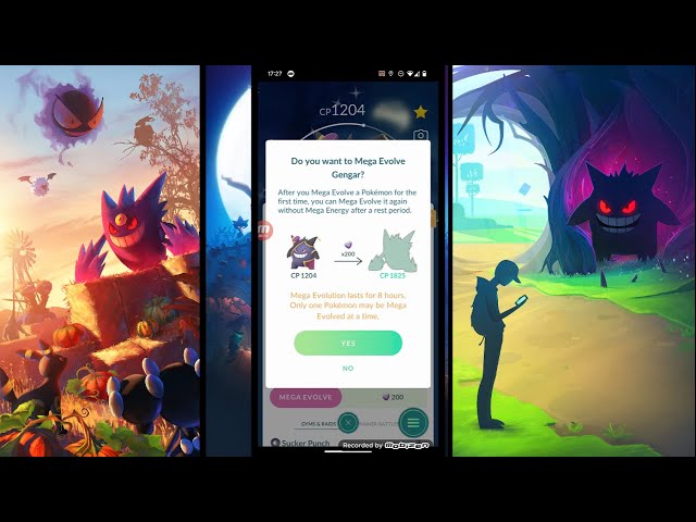 SHINY MEGA GENGAR EVOLUTION in Pokemon Go Halloween Event 2020 