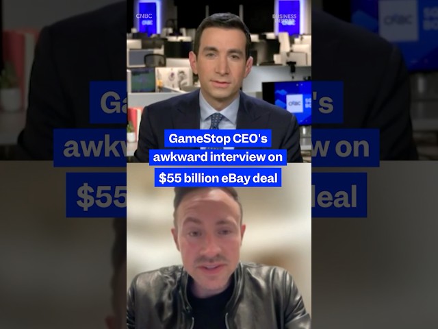 #GameStop wants to buy #eBay for $55B, but an awkward CNBC interview proves the details are murky.