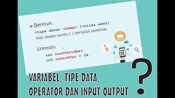 Dasar Pemrograman || Variabel, Tipe Data, Operator dan Input-Output.??
