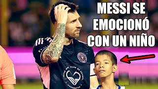 Niño salvadoreño emocionó a Messi con este bonito gesto