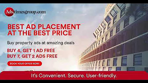 Advertise your Property at the Best Price. Buy 2, Get 3 Ads Free Buy 3, Get 3 Ads Free