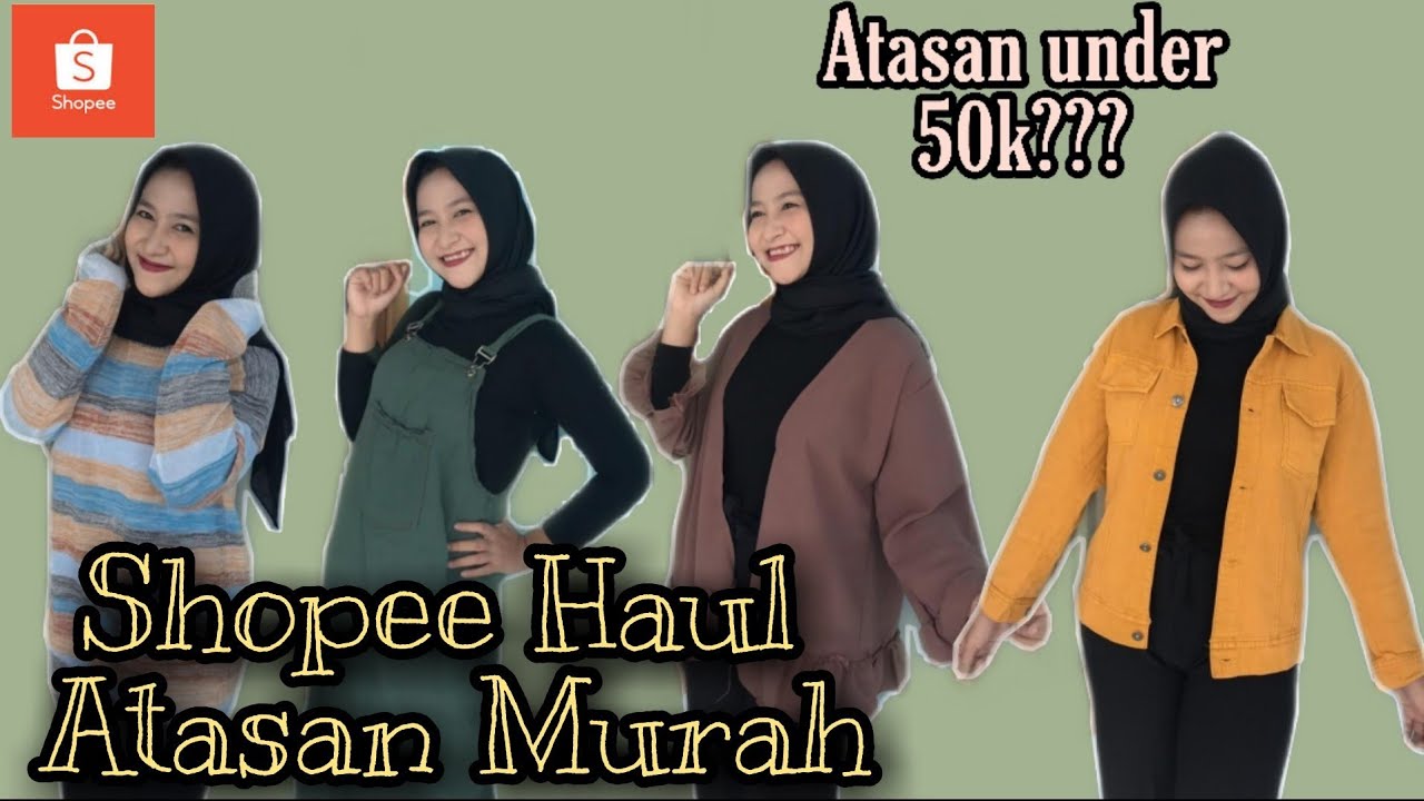  SHOPEE  HAUL  REVIEW BAJU  LUCU MURAH YouTube