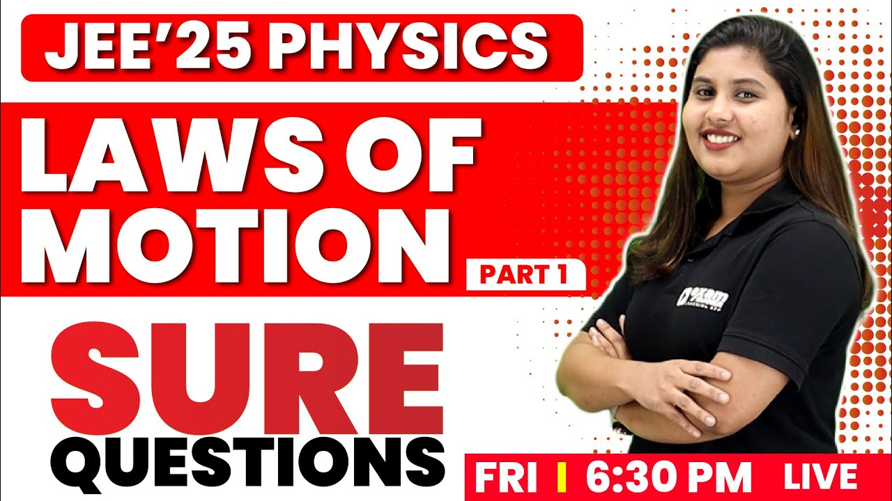 JEE' 2025 PHYSICS | SURE QUESTIONS | LAWS OF MOTION | EXAM WINNER JEE ...