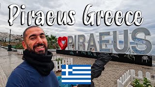 Piraeus Greece, the beautiful unseen, unknown part, walking tour 4k commentary