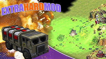 Red Alert 2 -  Brutal Demolition Trucks Almost Ended Me - Extra Hard Mod