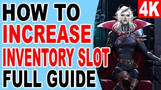 V Rising How to Increase Inventory Slot to Carry more Items