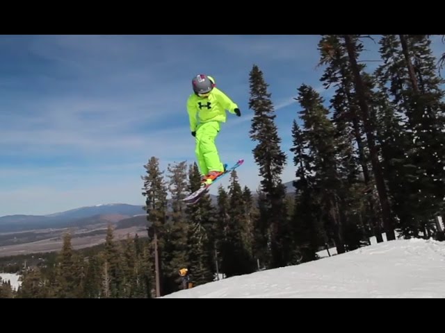 COOL VIDEO!! Little ski kids do HUGE jumps and tricks in terrain park