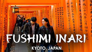 Walking Through Thousand Torii Gates ⛩️ Fushimi Inari Taisha Shrine | Kyoto, Japan 🇯🇵 | 4K Binaural