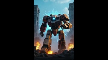 💥 Giant Mech Awakens in City Ruins! (Power-Up Sequence)