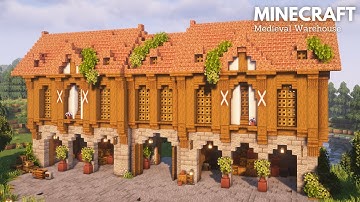 Minecraft: How to build a Medieval Warehouse | Minecraft Tutorial