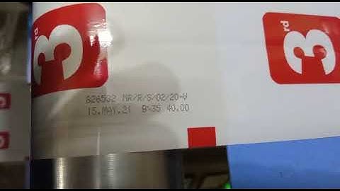 High speed batch coding with online TIJ printer on winder rewinder