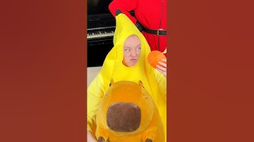 MAGIC CAPYBARA!!? 🍊 #funny #funnymoments