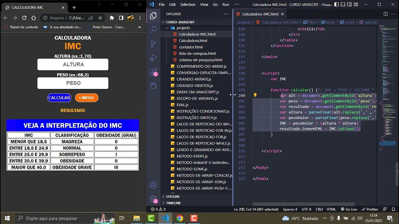 CRIANDO UM PROJETO NO VISUAL STUDIO CODE COM HTML , CSS , JAVASCRIT E ...