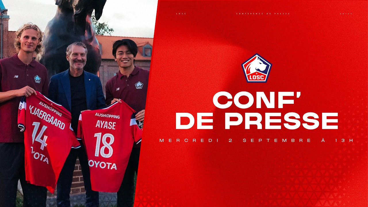 Suivez la conférence de presse de présentation des recrues avec le Crédit Mutuel Nord Europe 🎙️