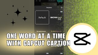 👍 सरल: पॉप-अप कैप्शन कैसे बनाएं: CAPCUT के साथ एक समय में एक शब्द | समाधान screenshot 3