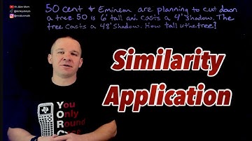 Application of Similarity - Calculating the Height of a Tree using Shadows