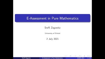 E-assessment in Pure Mathematics