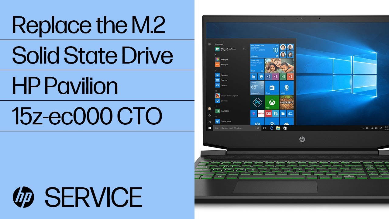 Replace the M.2 Solid State Drive | HP Pavilion 15z-ec000 CTO | HP