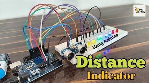 How To Make Distance Indicator Using Arduino Uno Distance Indicator Distance Meter #arduino #diy