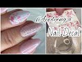 How To Apply Water Decals With A Stamper | Encapsulated Glitter In Gel Polish