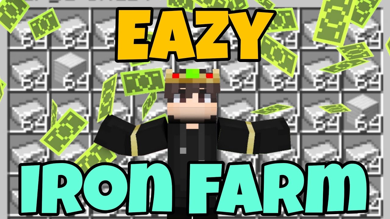 EASY 1.19 IRON FARM TUTORIAL in Minecraft Bedrock (MCPE/Xbox/PS4