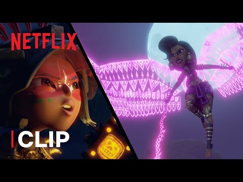 Maya Battles Goddess Acat on Luna Island | Maya and the Three | Netflix After School
