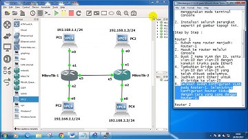 Membangun 2 VLAN pada Mikrotik menggunakan mode CLI Console