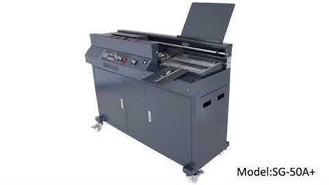 A4 Automatic Glue Binding Machine With Three Glue Roller SG-50A+