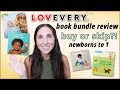 LOVEVERY BOOK BUNDLE newborn to 1 year old BOOK LIST REVIEW: Worth It?! + Complaints