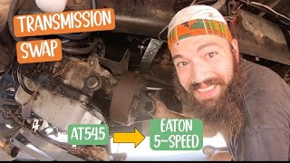 Swapping to an Eaton 5speed manual on a SCHOOL BUS | AT545 Allison with 24v 5.9 Cummins CONVERSION