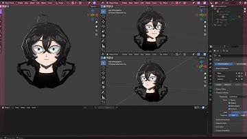 How to Make an Anime Character Head In blender - Shiori fuyumura...