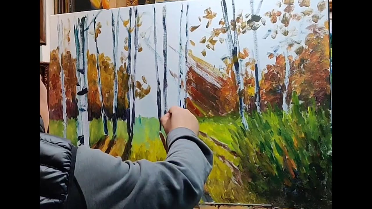 Oil Painting | 油画—光明之路- YouTube