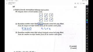 UASA MATEMATIK TAHUN 5