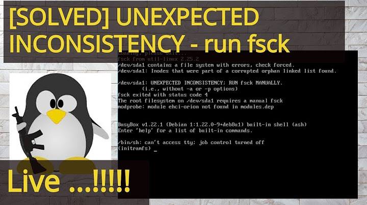fsck error on boot: /dev/sda1: UNEXPECTED INCONSISTENCY; RUN fsck MANUALLY