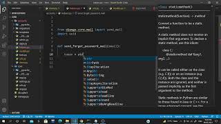 Forget Password using Email Django Send Email to reset Password Django  python programming