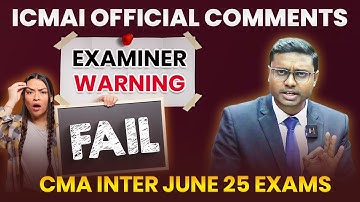 Biggest Mistakes in CMA Inter Exams | How to Avoid Mistakes in CMA Paper | CMA Inter June 25 | ICMAI